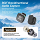 Mic 3 Portable Wireless Lavalier AI Noise Reduction Microphone, Type:1 in 1 Type-C Receiver(Black)