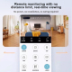 Caméra De Surveillance Intérieure WiFi Mini À Batterie Rechargeable Avec Fixation Magnétique Audio Bidirectionnel Vision Noct...