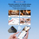 Caméra De Surveillance Intérieure WiFi Mini À Batterie Rechargeable Avec Fixation Magnétique Audio Bidirectionnel Vision Noct...
