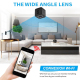 Caméra IP Intérieure Cube Compacte 1080P HD WiFi Vision Nocturne Recharge USB Type C Noire - www.yonis-shop.com