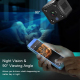 Caméra IP Intérieure Cube Compacte 1080P HD WiFi Vision Nocturne Recharge USB Type C Noire - www.yonis-shop.com