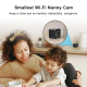 Caméra IP Intérieure Cube Compacte 1080P HD WiFi Vision Nocturne Recharge USB Type C Noire - www.yonis-shop.com