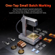 DAJA M1 Ultra Mini Fiber Laser Marking Machine 10W High-Power Fully Automatic Fiber Optic Engraving Machine, Model:M1 Ultra + Ro