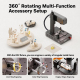 DAJA M1 Ultra Mini Fiber Laser Marking Machine 10W High-Power Fully Automatic Fiber Optic Engraving Machine, Model:M1 Ultra + Ro