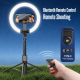 Perche À Selfie Sur Pied Pour Live Streaming Avec Anneau Lumineux 2.3 M 3 Températures 9 Niveaux Télécommande Bluetooth