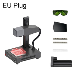 DAJA M1 Ultra 30W Small Fiber Optic Marking Machine, Model: M1 Ultra+Rotary Axis(EU Plug)