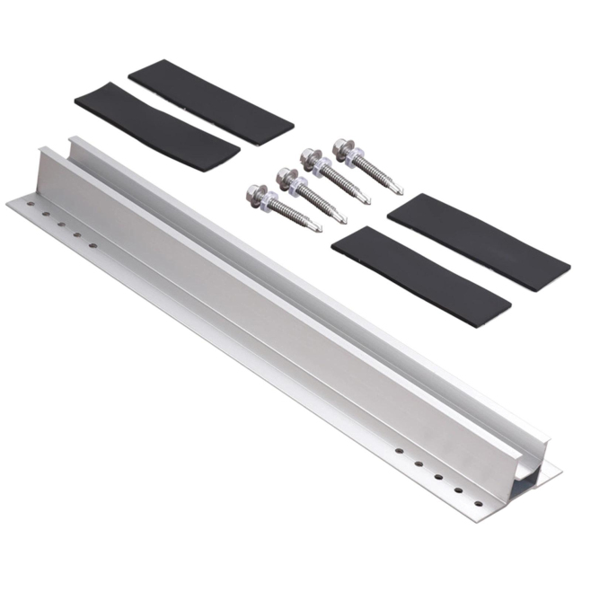 Support De Rail En Aluminium Pour Panneau Photovoltaïque 200 Mm Résistant Aux Hautes Et Basses Températures Et À La Corrosion...