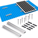 Support De Rail En Aluminium Pour Panneau Photovoltaïque 200 Mm Résistant Aux Hautes Et Basses Températures Et À La Corrosion...
