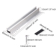 Support De Rail En Aluminium Pour Panneau Photovoltaïque 200 Mm Résistant Aux Hautes Et Basses Températures Et À La Corrosion...