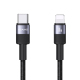 Câble USB C Vers 8 Pin Pour Charge Et Transfert De Données 30 W 480 Mbps 1,2 m En TPE Et Aluminium