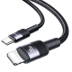 Câble USB C Vers 8 Pin Pour Charge Et Transfert De Données 30 W 480 Mbps 1,2 m En TPE Et Aluminium