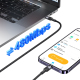 Câble USB C Vers 8 Pin Pour Charge Et Transfert De Données 30 W 480 Mbps 1,2 m En TPE Et Aluminium