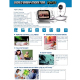 Babyphone Vidéo Babycam Kit Caméra Surveillance Bébé Sans Fil + Ecran LCD 3,2 pouces Vision Nuit - www.yonis-shop.com