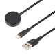 Câble De Charge 2 En 1 Pour Téléphone 8 Broches Et Montre Connectée Avec Base Magnétique Transfert De Données Nylon Tressé - ...