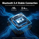 Écouteurs Bluetooth Sans Fil 2 En 1 Avec Deux Styles LED D’Autonomie Son Hi-Fi Et Commande Tactile