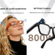 Lunettes Connectées Avec Caméra 8 Mégapixels Vidéo 1200P Assistant Vocal IA WiFi Et Verres Anti Lumi