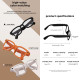 Lunettes Connectées Avec Caméra 8 Mégapixels Vidéo 1200P Assistant Vocal IA WiFi Et Verres Anti Lumi