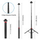 Trépied Télescopique Pour Éclairage Et Caméra 2,04 M 8 Sections Compact 36,5 Cm Fixation 1/4 - www.yonis-shop.com