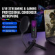 Microphone À Condensateur USB Cardioïde 192 kHz 24 Bits Avec Trépied Filtre Antipop Et Éclairage RGB