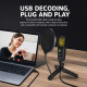 Microphone À Condensateur USB Cardioïde 192 kHz 24 Bits Avec Trépied Filtre Antipop Et Éclairage RGB