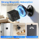 Caméra De Surveillance WiFi Intérieure 1080P Rechargeable Avec Base Magnétique Vision Nocturne - www.yonis-shop.com