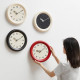 Horloge Murale Silencieuse Vintage Pour Salon Et Chambre Avec Cadran 3D Et Mouvement À Quartz Noir 30 Cm - www.yonis-shop.com