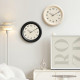 Horloge Murale Silencieuse Vintage Pour Salon Et Chambre Avec Cadran 3D Et Mouvement À Quartz Noir 30 Cm - www.yonis-shop.com
