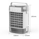 Rafraîchisseur D’Air Portable Avec Brumisation Ultrasonique 3 Vitesses Réservoir 1 L USB Minuterie