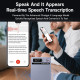 Dictaphone Vocal IA Magnétique Pour Smartphone Transcription Traduction 118 Langues 64 Go 36 Heures