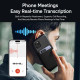 Dictaphone Vocal IA Magnétique Pour Smartphone Transcription Traduction 118 Langues 64 Go 36 Heures