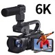 Caméscope Vidéo 6K Pour Filmer 64 MP Avec Écran Tactile 4 Pouces Zoom 18x Microphone Et Éclairage LED - www.yonis-shop.com