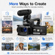 Caméscope Vidéo 6K Pour Filmer 64 MP Avec Écran Tactile 4 Pouces Zoom 18x Microphone Et Éclairage LE