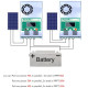 Contrôleur De Charge Et Décharge Solaire Pour Batteries Lithium Avec Écran LCD Et Ventilateur Intell