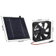 Extracteur D’Air Solaire 20 W Pour Cuisine Et Serre Avec Panneau Monocristallin IP65 Silencieux Sous