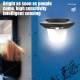 Lampe Murale Solaire Extérieure À Détecteur De Mouvement 3 Modes Batterie 1000 mAh Éclairage Blanc