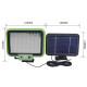 Applique Murale Solaire Extérieure 199 LED Avec Détecteur De Mouvement IP65 3 Modes Et Panneau Solai