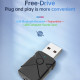 Adaptateur Audio Bluetooth 5.2 Émetteur Récepteur 5 En 1 Pour Voiture USB AUX Avec Appels Mains Libr