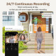 Caméra De Surveillance WiFi Intérieure Pour Fenêtre 2 MP Vision Nocturne 20 M Audio Bidirectionnel