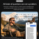 Lunettes Connectées Avec Caméra 8MP Vidéo 1080p Assistant Vocal ChatGPT Traduction En Temps Réel Et 