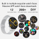 Montre Connectée De Suivi Santé Avec Écran AMOLED Rond 466x466 Appels Bluetooth 150 Modes Sport Auto