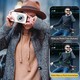 Appareil Photo Numérique Portable Pour Voyage 4K 48MP Double Objectif Autofocus Zoom 16x Écran 2,8 Pouces Carte 32Go Incluse ...