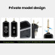 Microphone Sans Fil Pour Chant Avec Récepteur Bluetooth 5.0 Portée 30 Mètres Autonomie 8 Heures Jack 3.5 Et 6.35 Mm - www.yon...
