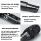 Microphone Sans Fil Pour Chant Avec Récepteur Bluetooth 5.0 Portée 30 Mètres Autonomie 8 Heures Jack 3.5 Et 6.35 Mm - www.yon...