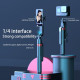 Perche Selfie Trépied Gimbal Pour Smartphone Avec Suivi Facial IA Rotation 360° Télécommande Bluetoo