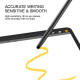 Stylet Tactile Passif Pour Smartphones Et Tablettes iOS Android À Double Embout Silicone Remplaçable