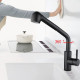 Robinet De Cuisine Extractible Pour Évier En Acier Inoxydable Avec Cartouche Céramique Base Fixe Mon