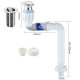 Siphon De Lavabo Anti-Odeurs En Acier Inoxydable À Évacuation Rapide Sortie Orientable À 360° Nettoy