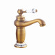 Robinet Mitigeur De Cuisine En Cuivre Antique Monotrou À Poignée Unique Eau Chaude Et Froide Avec Po