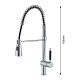Robinet De Cuisine Cascade À Douchette Extractible Chaud Froid En Cuivre Rotation À 360° Revêtement 