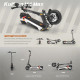 Trottinette Électrique Pliable 800W 45 Km H Batterie 48V 18,2Ah Pneus 10 Pouces Freins À Disque - www.yonis-shop.com